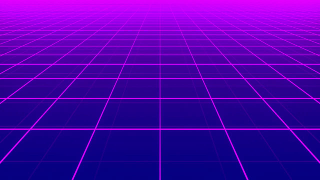 4k Looped Retro Grid Background