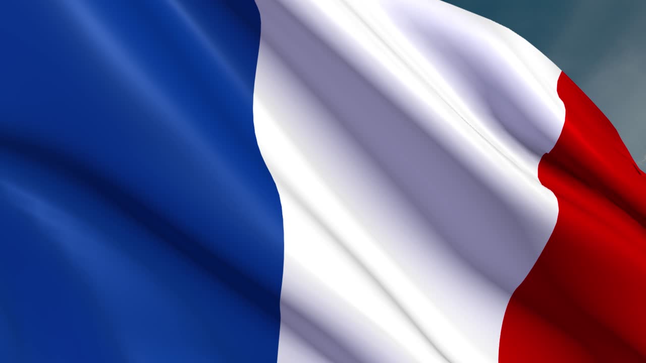Francia - Bandera - 4K - Bucle