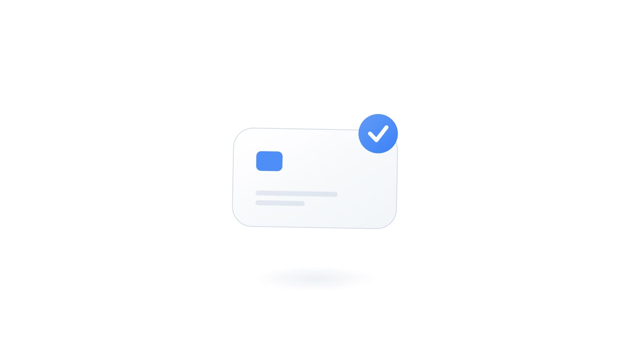 Icona di notifica animata che appare su una scheda digitale