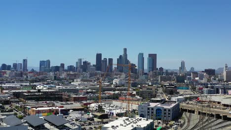 This-is-an-aerial-shot-pushing-into-Downtown-Los-Angeles-in-the-distance