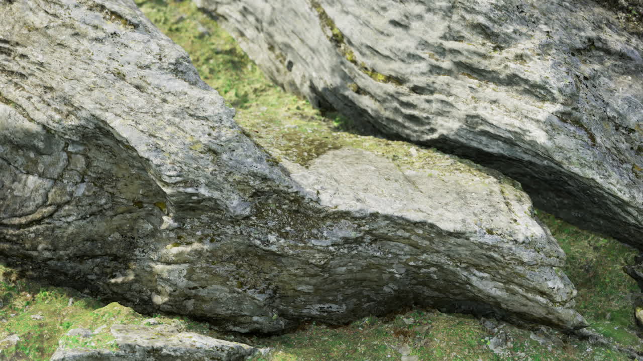 Rocky textures reveal natures artistry in a serene outdoor landscape