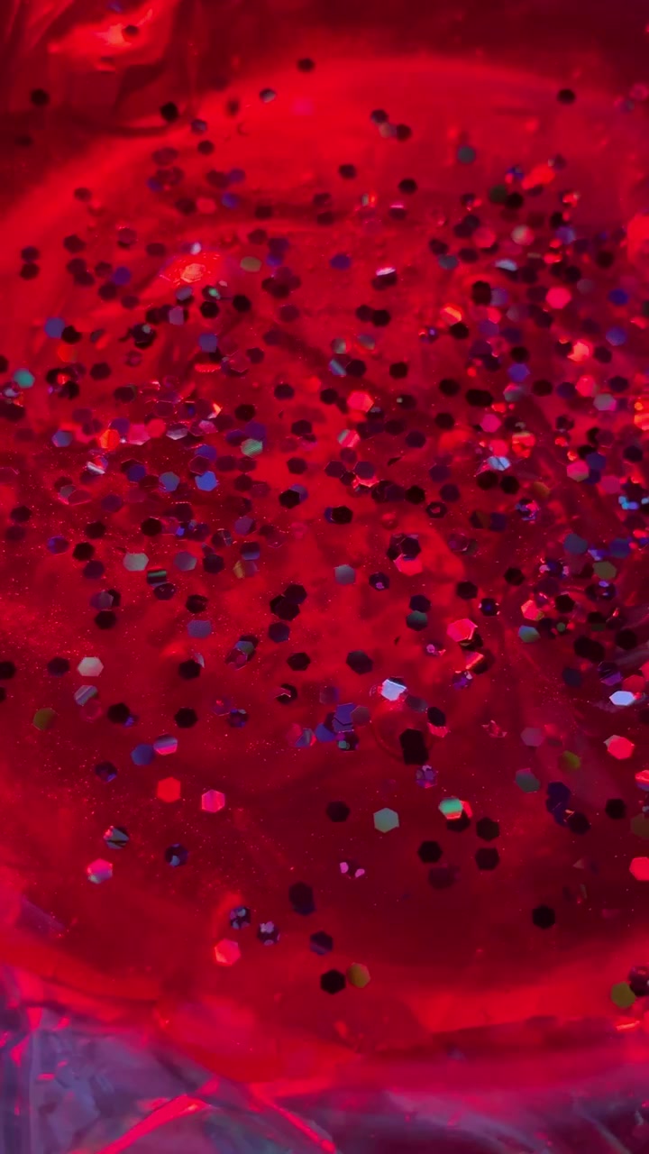 Glitter slime in vibrant colors