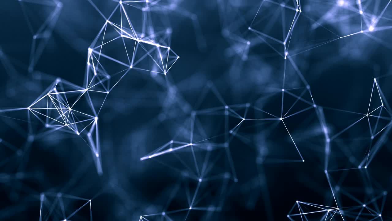 beautiful cg generated 3d seamless loop abstract background with geometry lines and dots