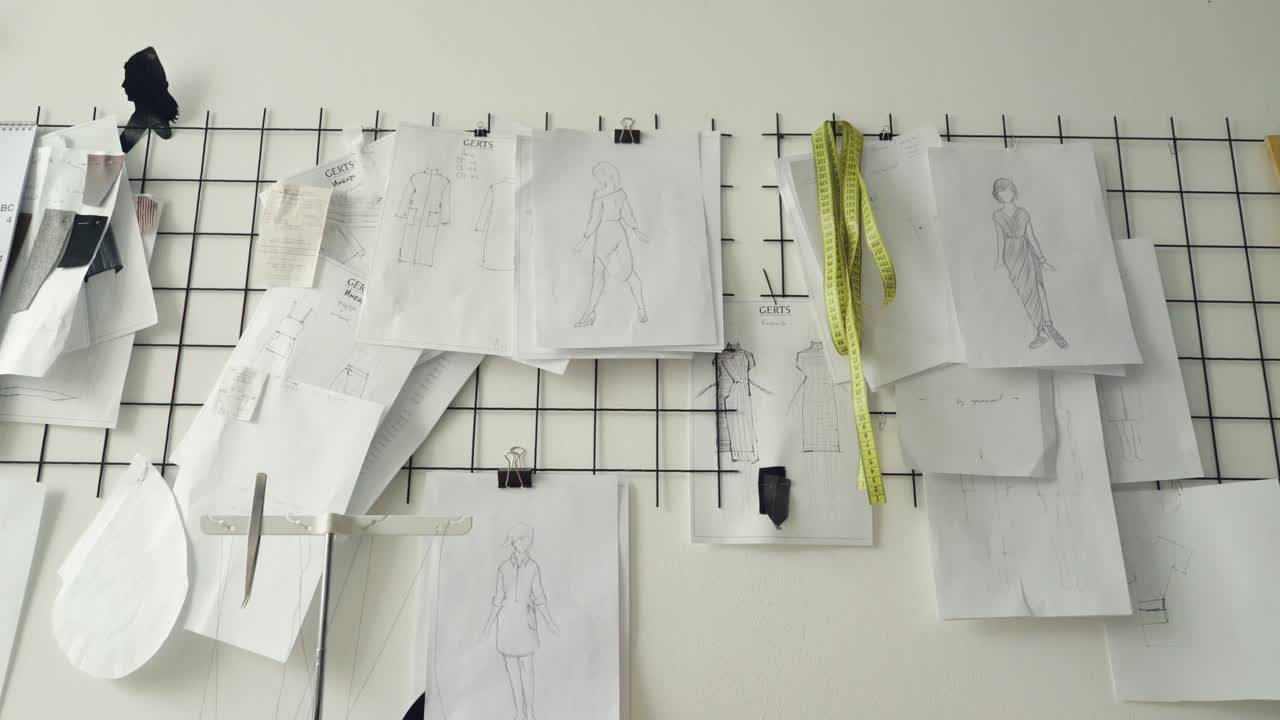 espacio de trabajo de diseño de moda