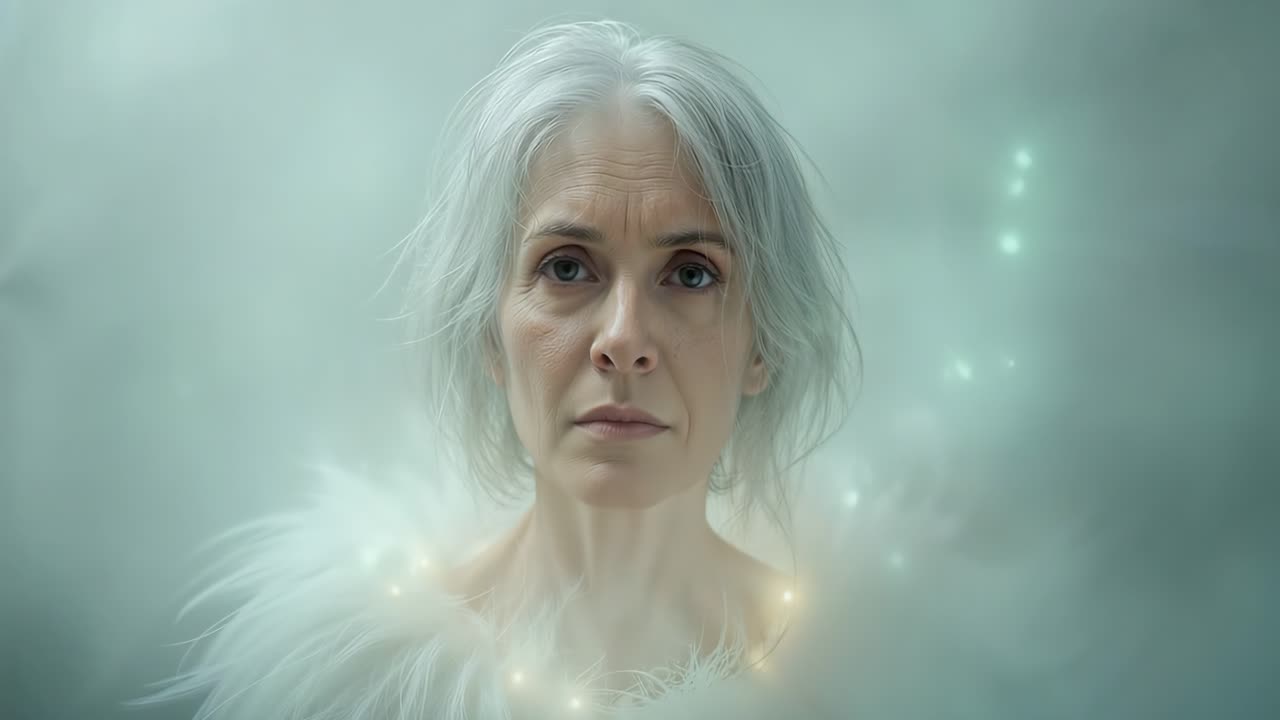 Ethereal Portrait of an Older Woman