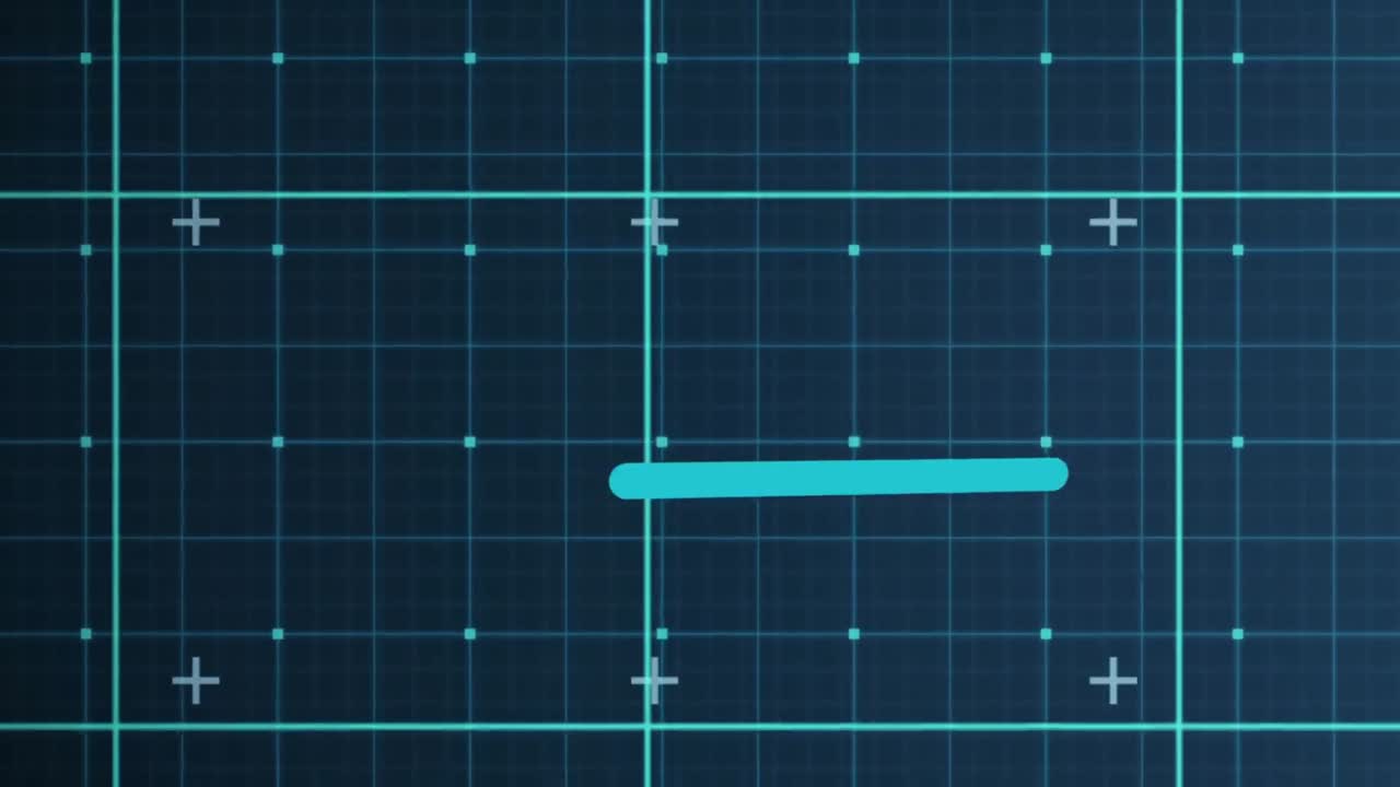 애플리케이션 아이콘과 사각형 패턴을 가진 스마트폰