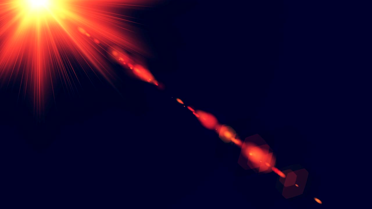 inflamación óptica, luces, inflamación de la lente, transiciones, quemaduras de la película, fugas de luz, flashes de la cinta, agotamiento