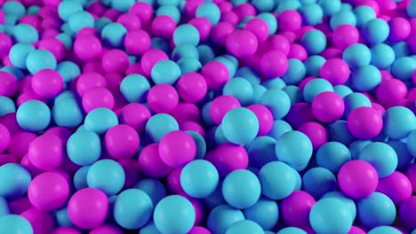 fondo colorido de una pila de esferas abstractas azules y púrpuras