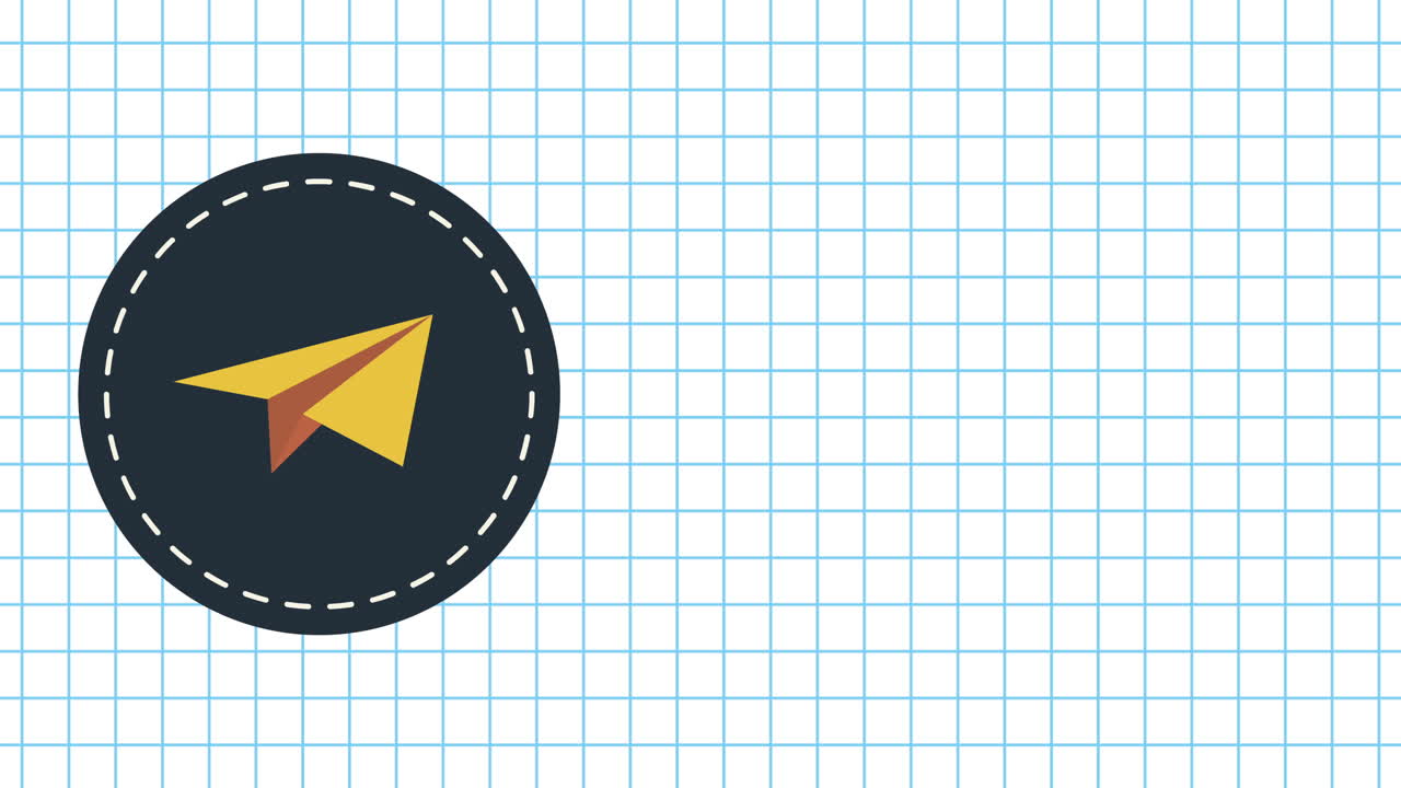 back to school world planet and supplies animation