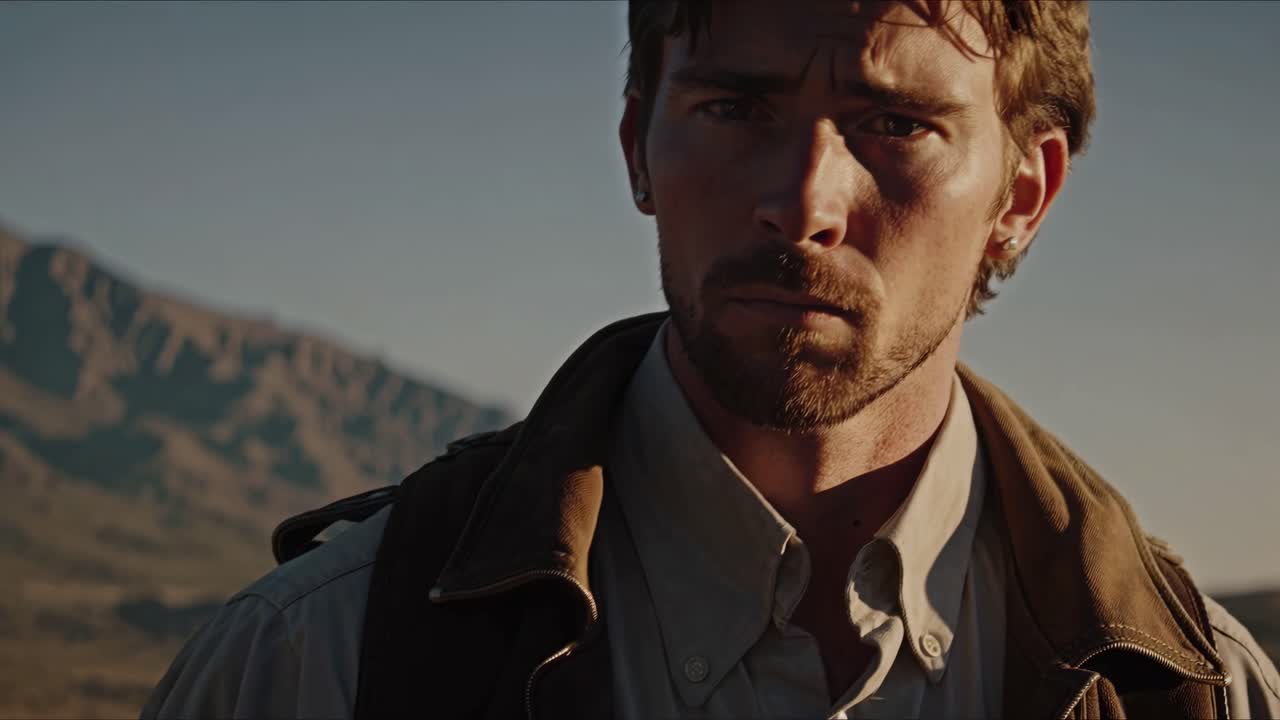 Hombre en el desierto