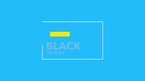 fashion black friday: text framed on blue gradient