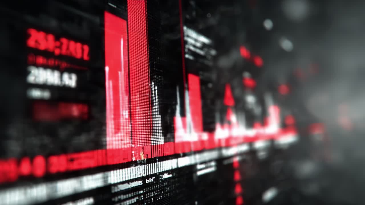 Dynamic Data Visualizations Showcasing the Evolution of Digital Information Through Vibrant Graphs and Colorful Analytics in a Futuristic Display