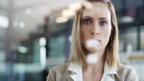 businesswoman in office