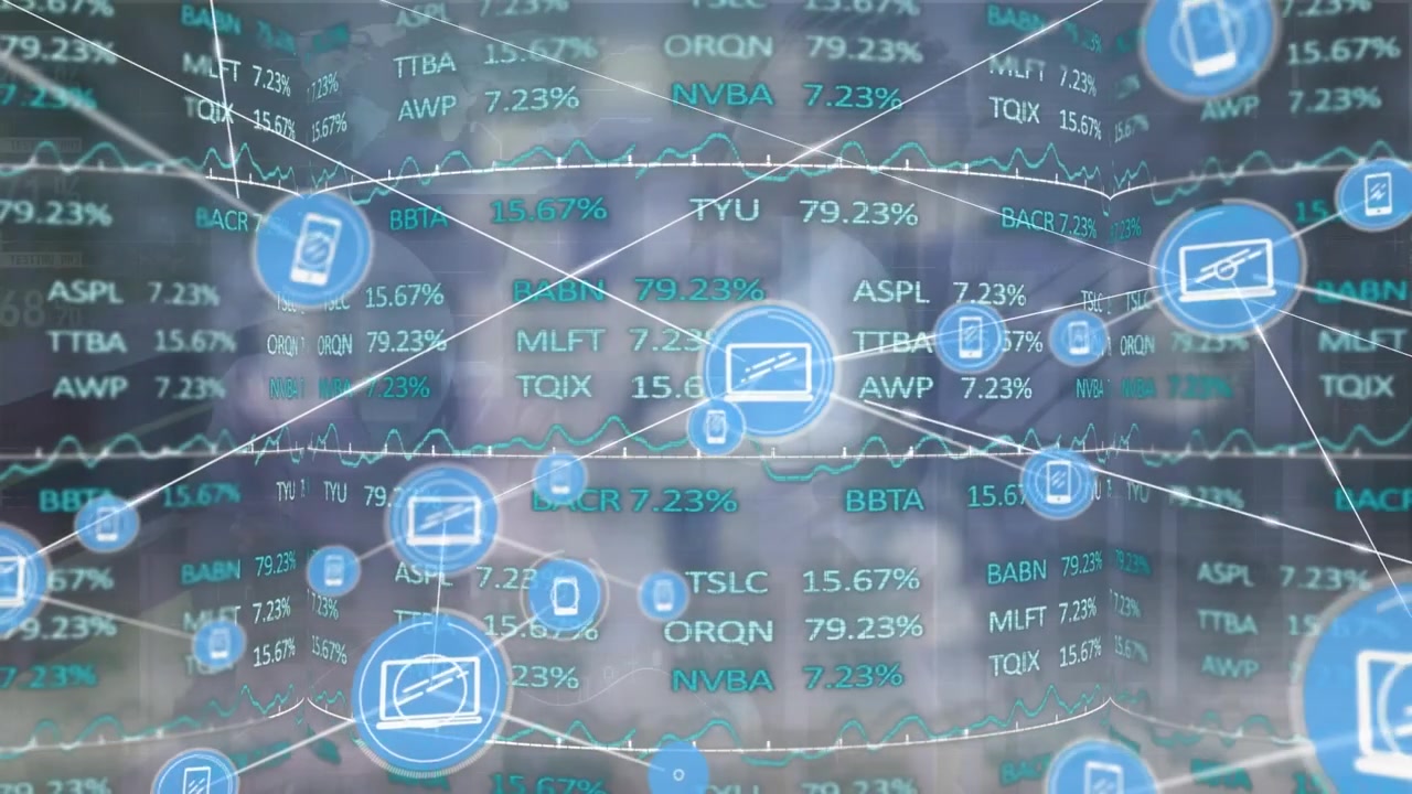 This animation shows statistics and data processing over students statistics