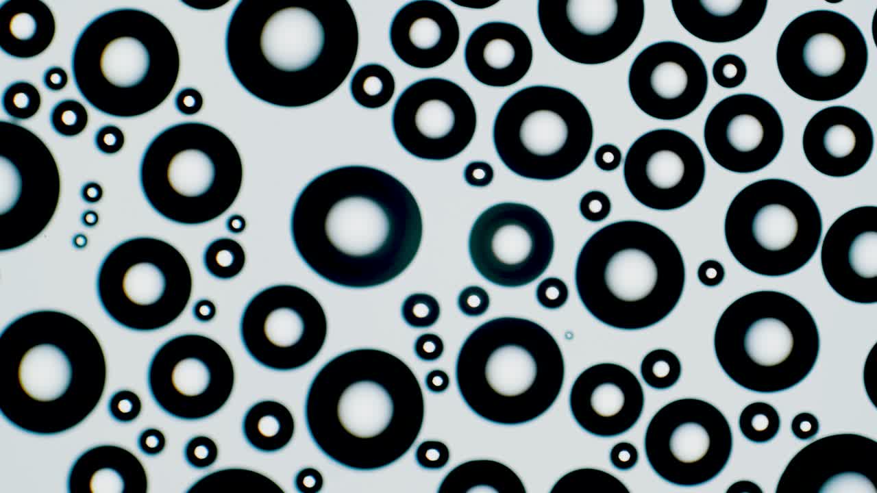 Tiny water droplets on transparent glass surface