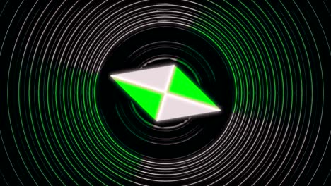 diseño geométrico abstracto con formas brillantes