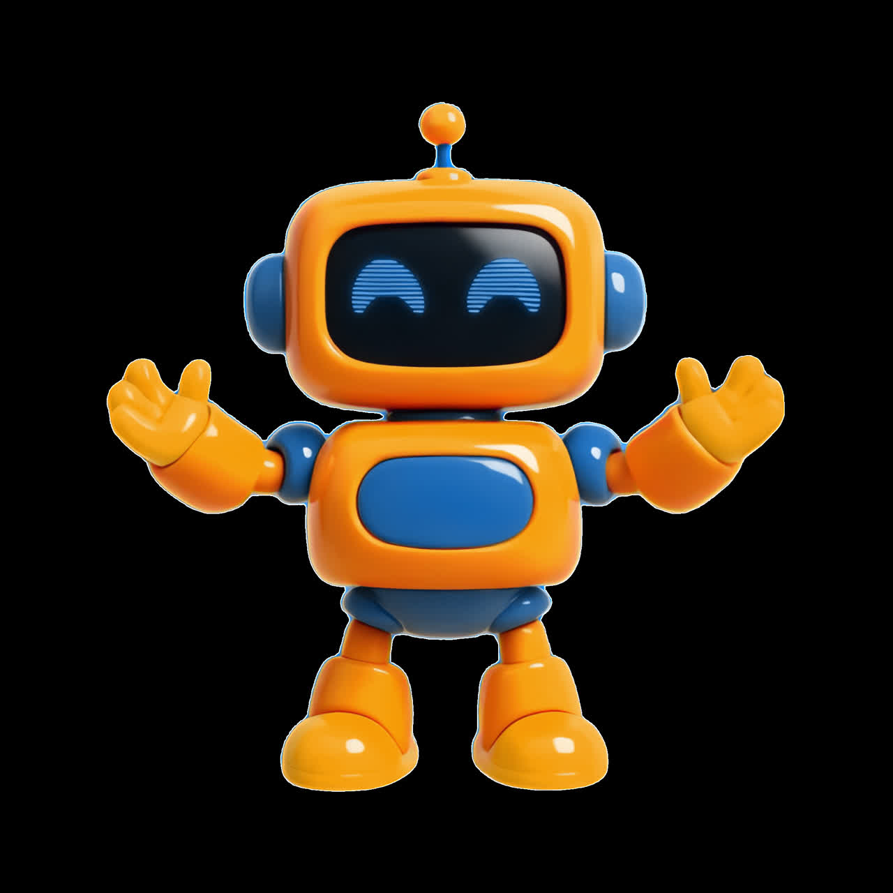 Un giocattolo robot carino
