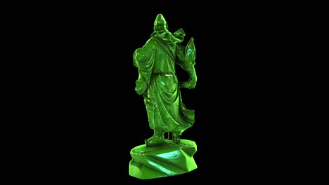 guanyu statues - rotation loop