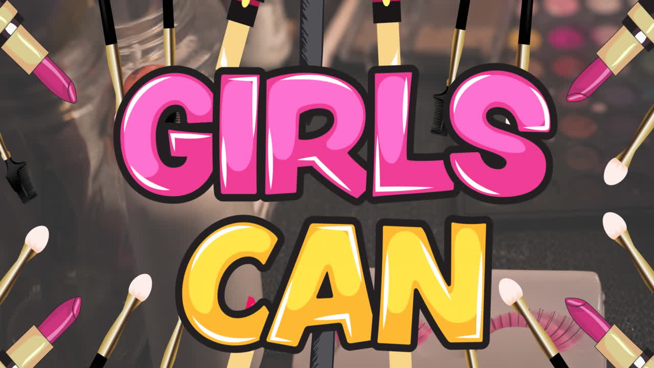 소녀들의 애니메이션은 패션 스튜디오에서 문자 메시지를 보낼 수 있습니다.