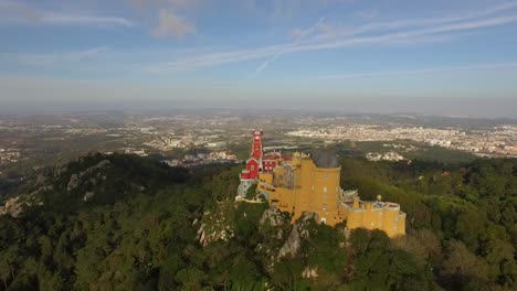 pena palace aerial view