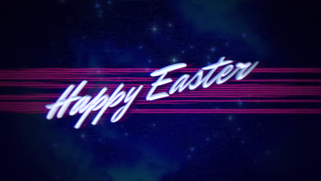 Happy-Easter-with-purple-lines-and-stars-in-galaxy