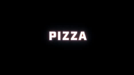 Revelación-De-Texto-De-4k-De-La-Palabra-&quot;pizza&quot;-Sobre-Un-Fondo-Negro