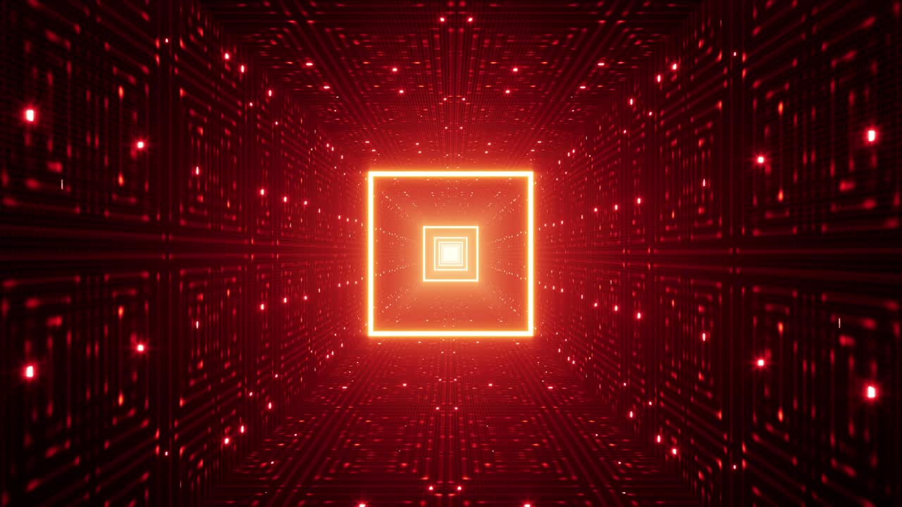 la luz cuadrada roja del túnel vj