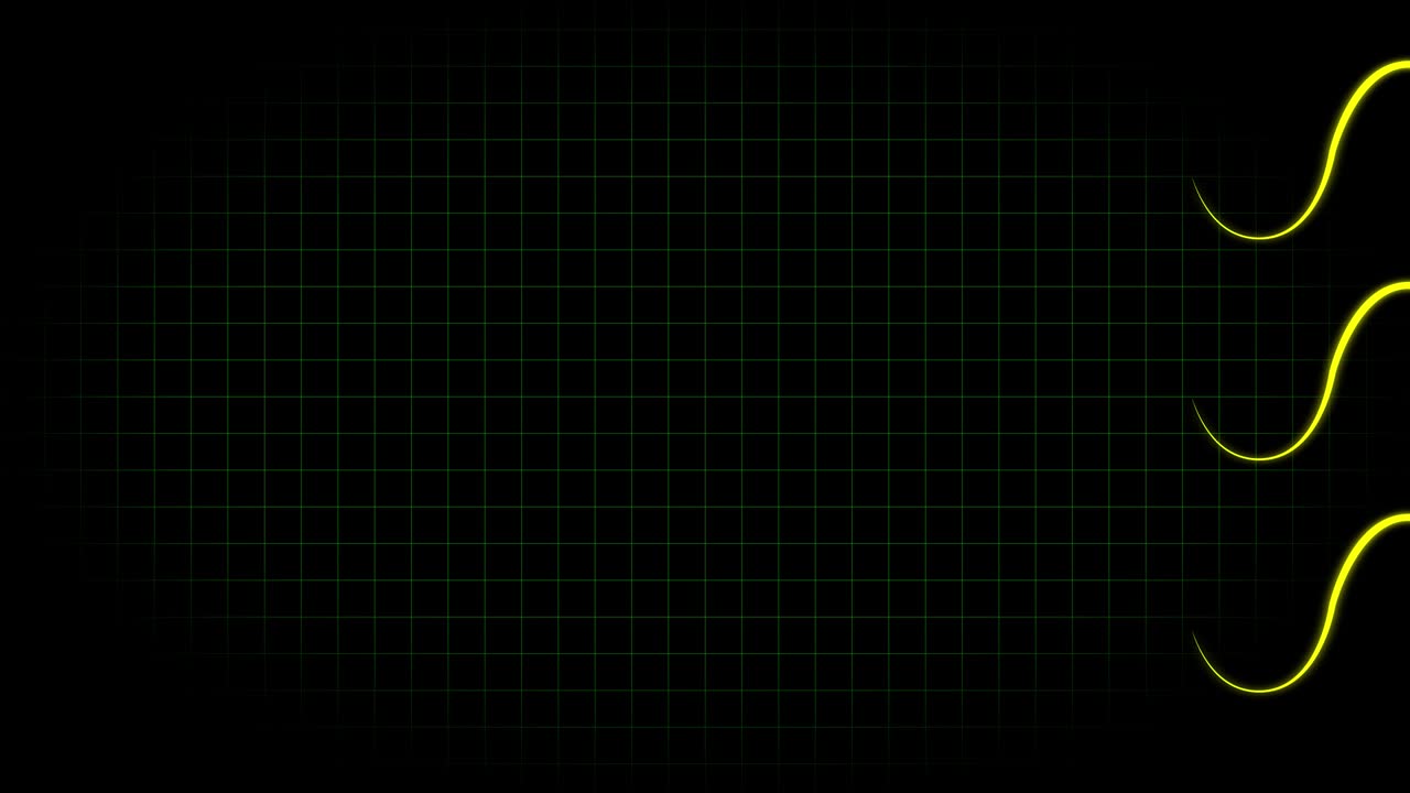 전기 심장 기록 오실로스코프 파동 형태 애니메이션 모션 그래픽