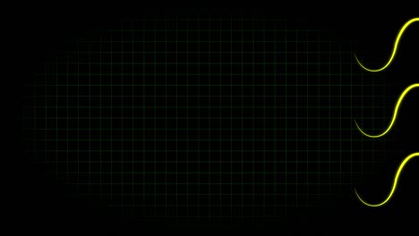 electrocardiograma osciloscopio forma de onda animación gráficos de movimiento