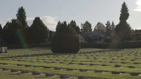 Zeitraffer-Militärfriedhof-In-Vancouver-Cemetery