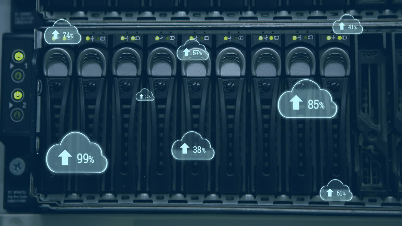 Upload progress clouds 4k