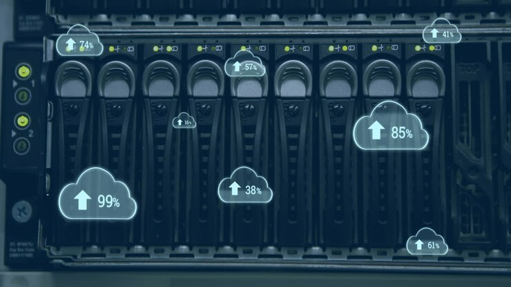 Upload progress clouds 4k