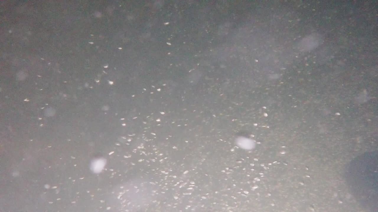 돌진하는 맑은 강에서 놀라운 기포