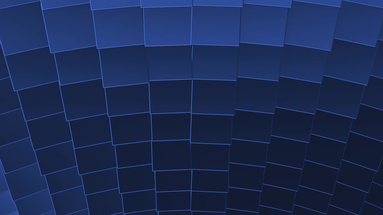 perspectiva cúbica que se extiende, acercándose a la cámara y creando el efecto hipnótico de la ilusión.