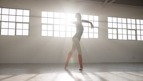 dance, ballet and class with woman in studio