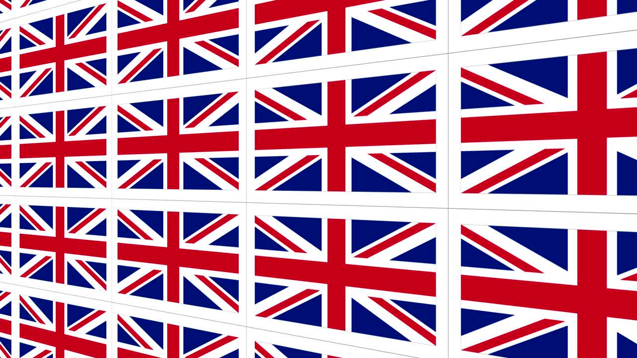 영국 국기를 은 포스트카드