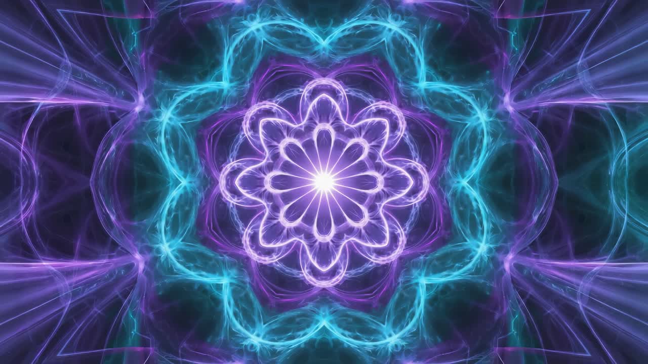 Vibrant Abstract Kaleidoscope Light Pattern