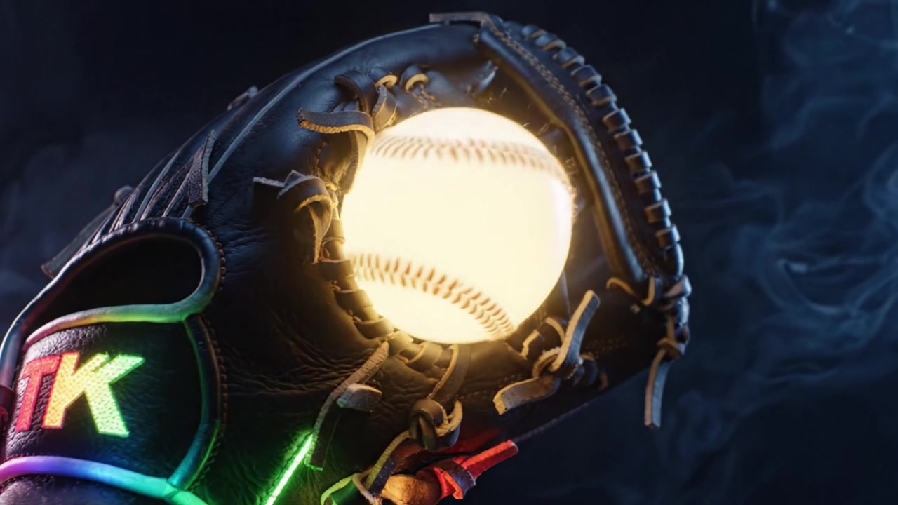 A Captivating Glimpse of a Baseball Glove Preparing to Catch a Gleaming Ball in Motion, Highlighting the Thrill and Anticipation of the Game