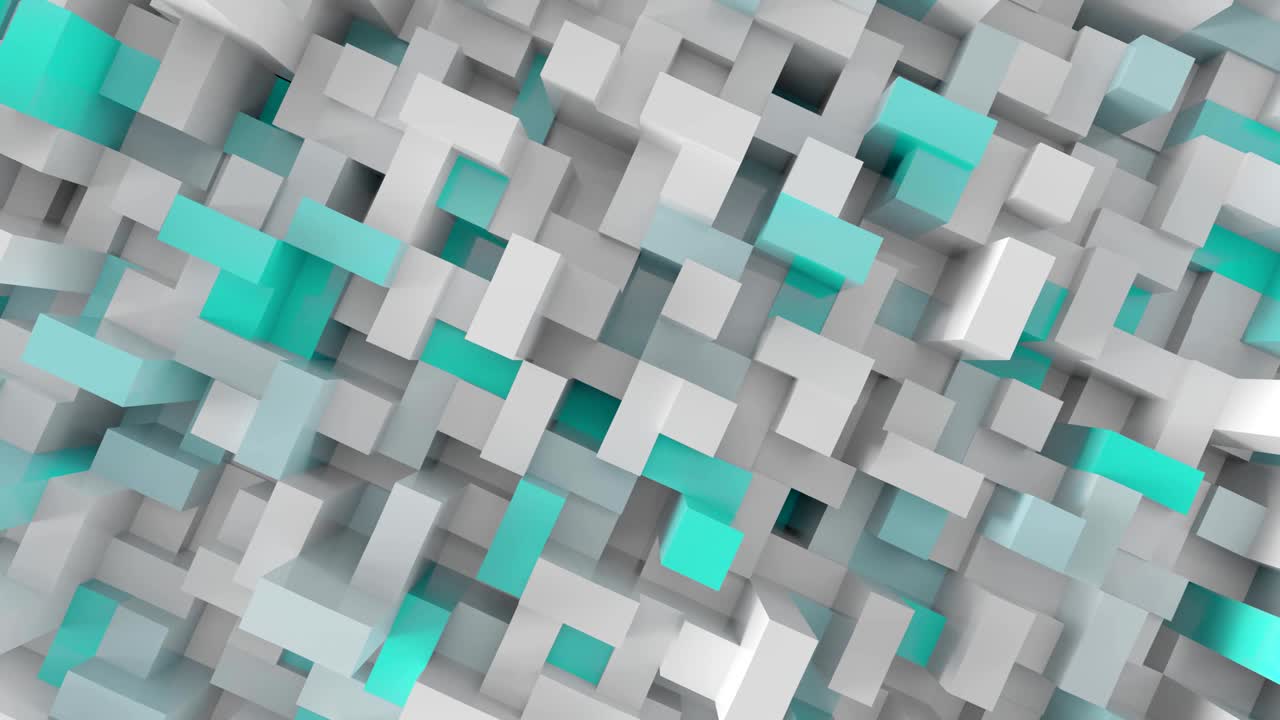 fondo geométrico 3d abstracto con formas que cambian de color.