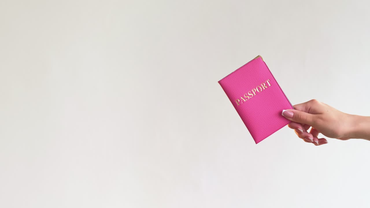 pasaporte internacional turista documento de identificación de la mano