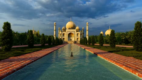 amazing taj mahal close up camera at sunset