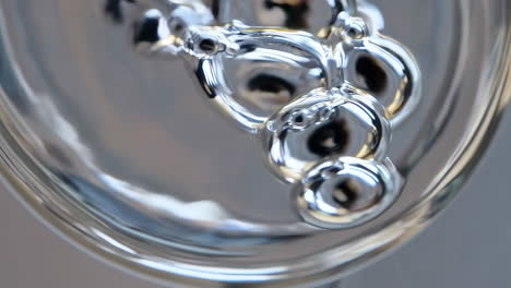 liquid bubbles in motion