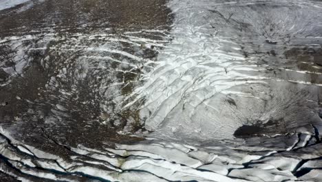 Slow-Drone-View-Of-Grossglockner-Glacier,-Pasterze,-Hohe-Tauern,-Austrian-Alps,-Austria