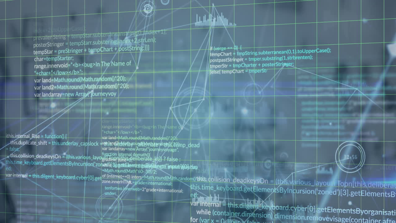 animazione dell'elaborazione dei dati su ufficio