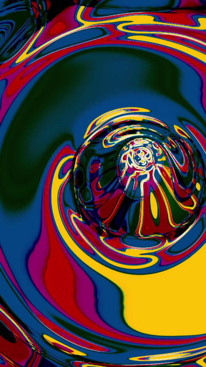 Abstract Colorful Swirling Design