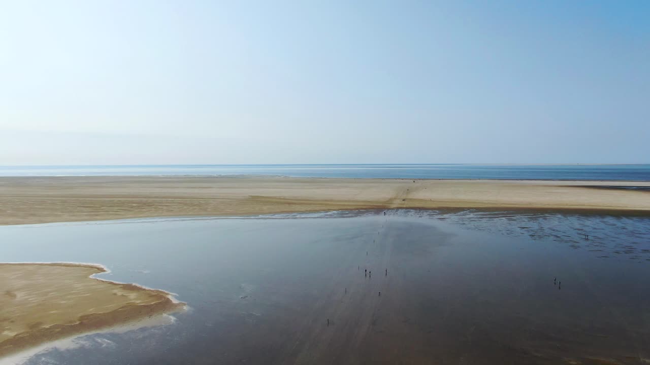 tierra húmeda geografía de westerhever alemania schleswig holstein antena