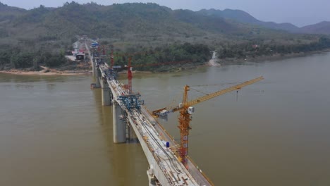 river bridge under construction