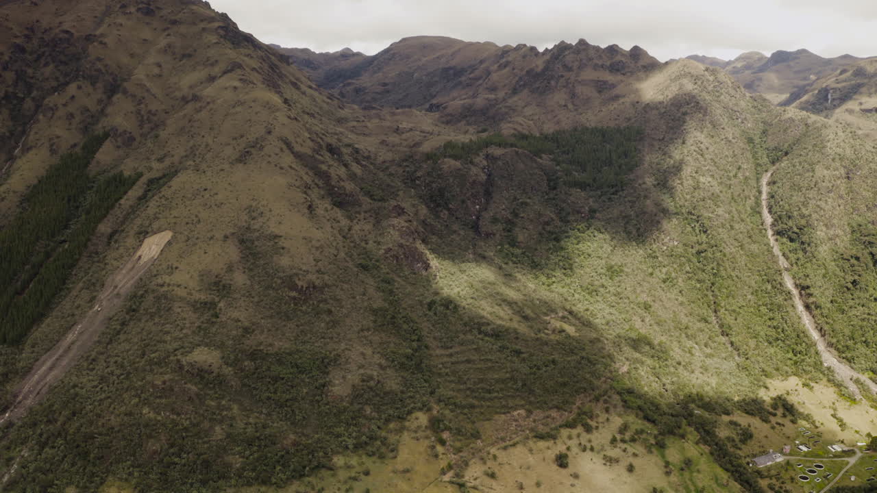 Aerial shot, El Cajas National Park, Cuenca, Ecuador.