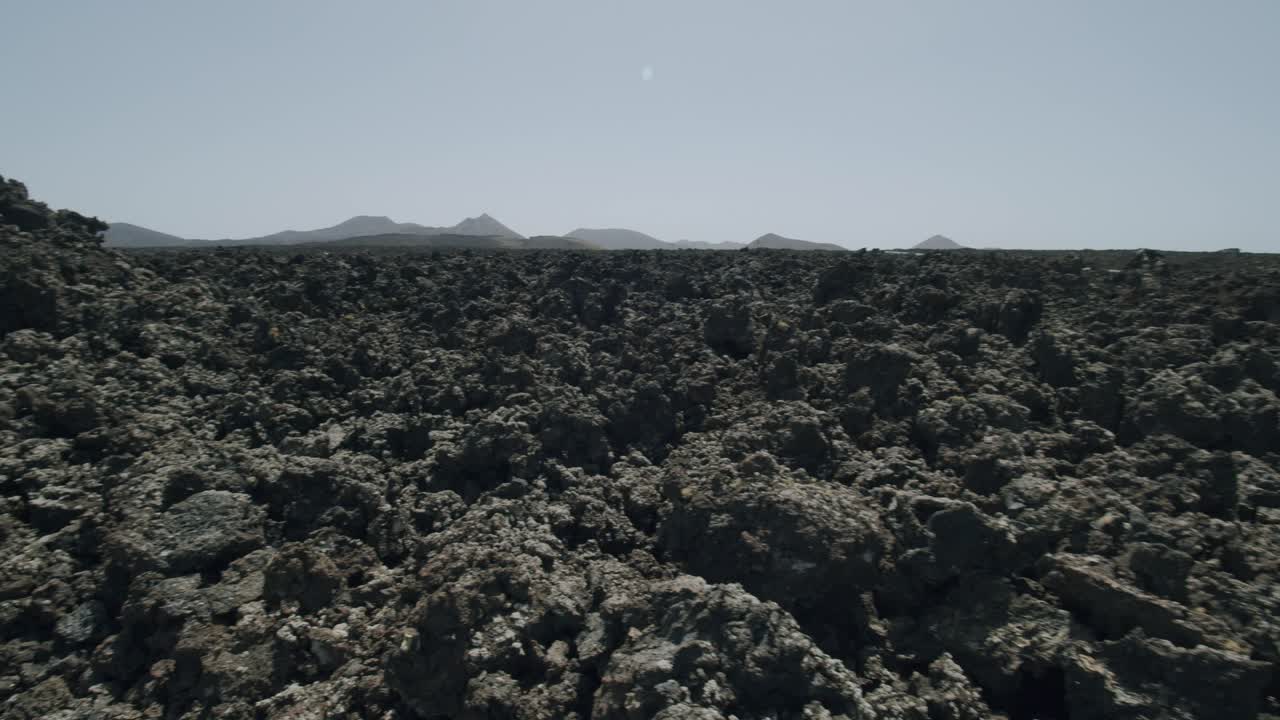 Terreno roccioso vulcanico del Parco Nazionale di Timanfaya
