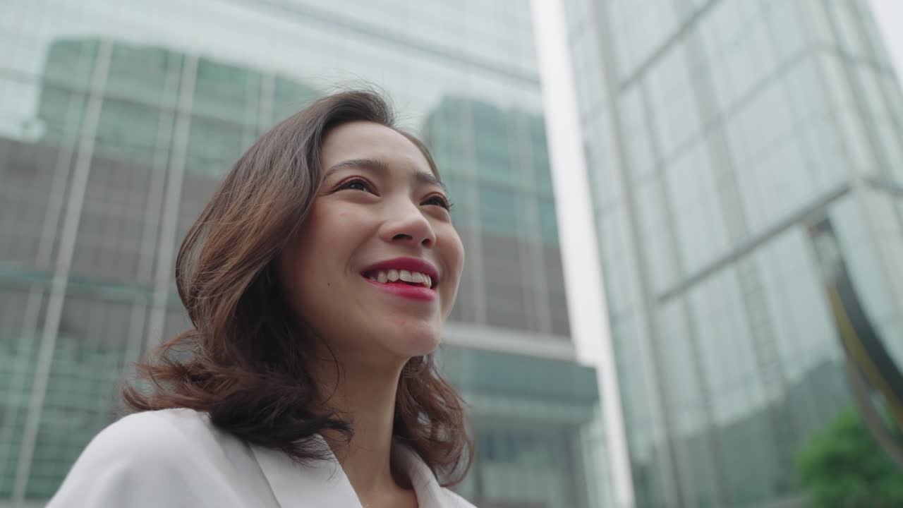 Happy asian girl portrait